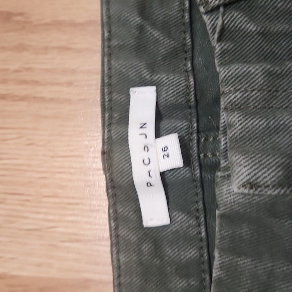Pacsun Womens Green Cargo Utility Pants High Waisted Size 26 100% Cotton - Picture 5 of 10